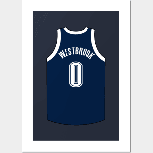 Russell Westbrook Oklahoma City Jersey Qiangy Posters and Art